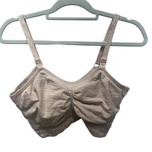 Kindred Bravely Nursing Bra Wireless Seamless Beige pink XL
